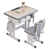 Table et chaise d'école rose et gris pour étudiant, 70x50cm, hauteur réglable avec étagère à livres, ensemble de tables et chaises d'école, CE OEM