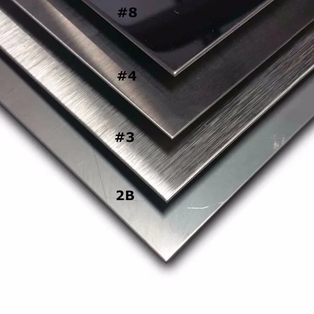 Hojas planas de acero inoxidable Productos de metal 304 0,8mm Ss Plate Mirror 316 304 202 430 304l Hoja de acero inoxidable