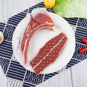 เนื้อหมูปลอม ชิ้นซี่โครงหมู ชิ้นท้องหมู ของตกแต่งเหมือนจริง ทำจาก PVC ยี่ห้อ KANGNING สำหรับตกแต่งหน้าร้านในวันฮาโลวีนและวันขอบคุณพระเจ้า - Product Image 2