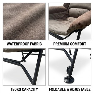 Chaises pliantes ergonomiques personnalisées, épaisses, confortables, réglables <span class=keywords><strong>en</strong></span> hauteur, portables, pour l'extérieur, le camping, le jardin, la plage, la pêche - Product Image 3