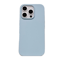 Nouvelle coque de téléphone de couleur unie pour iPhone 16 15 14 13 12 11 Pro Max 16Pro, en silicone souple, antichoc, accessoires de protection