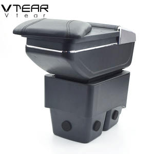 Vtear <span class=keywords><strong>pour</strong></span> <span class=keywords><strong>Ford</strong></span> <span class=keywords><strong>Fiesta</strong></span> 3 MK7 Accoudoir central Boîte de rangement Porte-gobelet Accoudoir intérieur Produits de style automobile Accessoires Pièces - Product Image 3