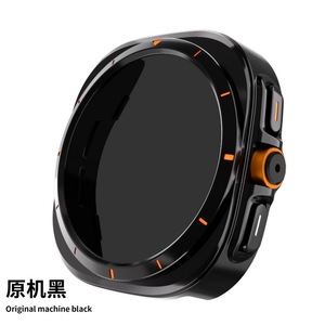 Étui de protection tout-en-un en verre trempé <span class=keywords><strong>anti</strong></span>-<span class=keywords><strong>espion</strong></span> Tschick pour <span class=keywords><strong>Samsung</strong></span> Watch 6 7 40mm 44mm et Ultra 47mm avec bracelet intégré - Product Image 2