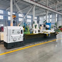 Tour horizontal CW6180, machine à tournage d'arbres de 4 mètres de long, banc de 800 mm de diamètre, entre-entre-bascules de 4000 mm, nouvelle machine robuste pour les ateliers de matériaux de construction