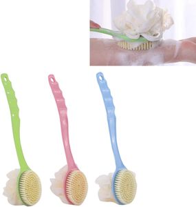 Bath <b>Scrubber</b> and <b>Shower</b> Brush. Long-handled, Soft-bristled, Universal <b>Back</b> <b>Scrubber</b>. Can Be Hung. - Product Image 3