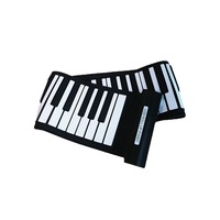 Teclado MIDI de 61 Teclas Suministrado por Fábrica China, Sin Sonido Externo, Software MIDI Incluido, Alimentación por USB, Piano Electrónico Enrollable