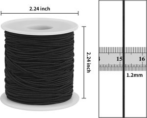 2026 nuova corda elastica rotonda colorata KJ forte 109 iarde corde elastiche in gomma da 1.2mm 4 corde ratex - Product Image 2