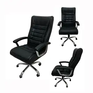 Cadeira de escritório com encosto alto giratório superior, melhor cadeira de escritório ergonômica 3D com encosto de cabeça e apoio para os pés, cadeira de escritório grande e alta