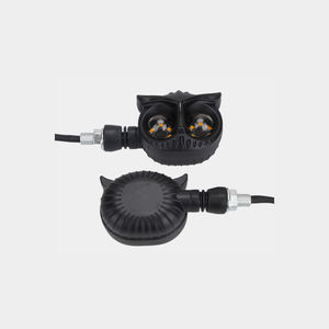 2PCS Feux de moto style hibou, clignotants bicolores, feux de route pour moto, phare de moto, lampe antibrouillard pour scooter - Product Image 6