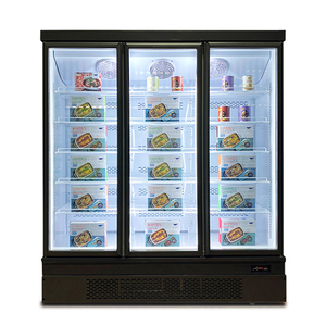 Aliments congelés Double trois portes Unité inférieure Congélation Stockage Affichage Congélateur Réfrigérateur - Product Image 2
