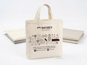 Sacs en coton réutilisables, écologiques, lavables, pour les courses, l'emballage de détail et l'usage quotidien - Product Image 2