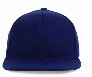 High Quality Royal Blue Gorras Hiphop Cap 20% Wool 80% Acrylic Blend 6 Panel Blank Snapback Hats Wholesale - Product Image 2