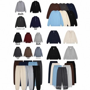 <span class=keywords><strong>Felpa</strong></span> Invernale con Zip Intera o Mezza Zip, Pantaloni Jogger/Pantaloni a Gamba Dritta per <span class=keywords><strong>Uomo</strong></span> e Donna, <span class=keywords><strong>Felpa</strong></span> Aloe - Product Image 2