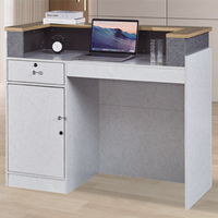 Comptoir de service moderne pour le commerce de détail, bureau de réception multifonctionnel, caisse stable à capacité de charge élevée, bureau d'accueil pratique en marbre