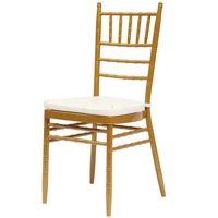 Chaise de mariage Chiavari empilable en métal pour événements hôteliers – Vente en gros