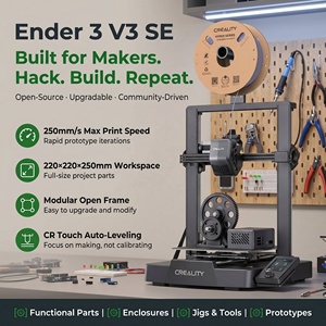 เครื่องพิมพ์สามมิติ Creality Ender 3 V3 SE รุ่น Global Version สำหรับงานอุตสาหกรรม แบบ FDM พร้อมระบบปรับระดับอัตโนมัติ CR Touch และหัวพิมพ์แบบ Sprite Direct Extrude - Product Image 1