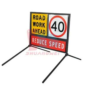 Australia Steel Road Highway Road Maintenance Signage Stand Traffic Management Road Safety Signs Multi-Message Signs