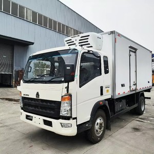 Camions frigorifiques légers SINOTRUK Howo pour le transport alimentaire, 4x2, <span class=keywords><strong>4x4</strong></span>, 6 roues, neufs et d'<span class=keywords><strong>occasion</strong></span>, 5 tonnes, 10 tonnes, petits camions frigorifiques à vendre - Product Image 1