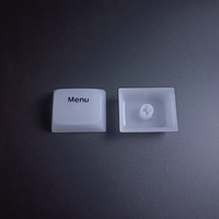 Vente en gros Cherry Keycaps Accessoires informatiques Mignon Clavier Mécanique Blanc Keycaps Personnalisé DIY Transparent Rétroéclairé Keycaps