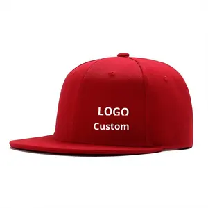 Gorras Snapback Unisex de 6 Paneles con Logotipo Bordado Personalizado ip-Hop, 100% Algodón, Visera Plana, Ajustables, Estilo Fiesta - Product Image 3