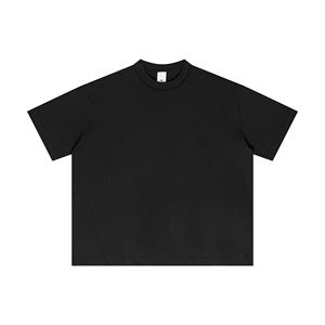 Camiseta de Punto para Hombre, Corte Regular, 210 g/m², Mezcla de Algodón y Poliéster, Alta Calidad, Color Sólido, Cuello Redondo, Manga Regular, Estilo Hip Hop - Product Image 4