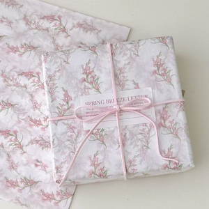 Spring pink flower wrapping <b>paper</b> Custom Print logo Flower Gift <b>Tissue</b> <b>Paper</b> Wrapping <b>Paper</b> Packaging for Clothes Packaging - Product Image 1