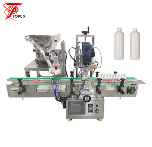 Desktop automatic screw capping glass plastic bottle cap sealing machine