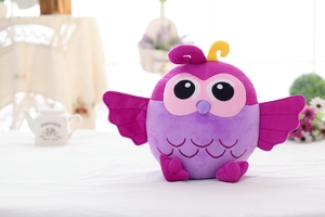 Búho de peluche de Color azul gris marrón Juguete de peluche de alta calidad Yangzhou Oem <span class=keywords><strong>10</strong></span> cm Felpa personalizada - Product Image 3