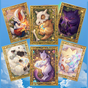 Caja de Entrenador Élite de Cartas Metálicas en Relieve de Anime y Cómics Japoneses de MS Pokemoned, Estuche Acrílico de Pikachu Pokemoned, Cartas Coleccionables ETB - Product Image 5