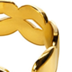 Made from durable Acero with a gold-plated option Z Fashion <b>Rings</b> Gold Silver <b>Open</b> Design Acero - Product Image 6