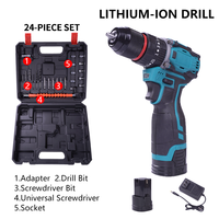 Perceuse-visseuse sans fil compacte et légère 16,8 V, mini-perceuse électrique multifonction pour le bricolage domestique, outil électrique