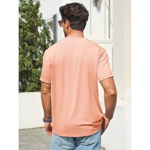 2025 <b>Men's</b> Casual Classic T-<b>Shirt</b> V-Neck Short Sleeve Summer Stretchy Lightweight 280 Grams Fabric Regular Fit Compressed - Product Image 2