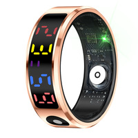Cincin Pintar R12 Baru dengan Layar Berwarna: Monitor Kesehatan Multifungsi (Penghitung Langkah, Detak Jantung, Oksigen Darah, Pelacak Tidur)