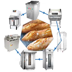 ORME Conjunto completo profissional novo equipamento comercial de padaria a gás para pães e pão