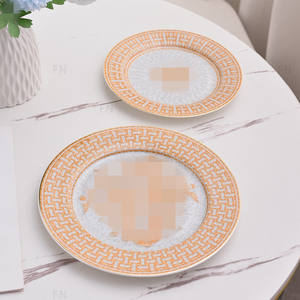 Assiette en céramique de mosaïque grise de style européen Vaisselle jetable pour pâtes à steak de style occidental Ensembles de vaisselle de cuisine de style coréen - Product Image 6