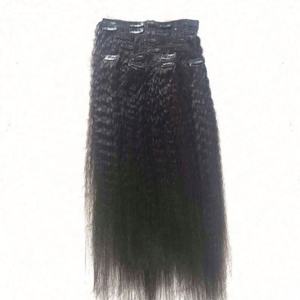 ISWEET 100% Malaysian Human Kinky Straight <b>Seamless</b> <b>Hair</b> Bundle Remy <b>Hair</b> <b>Extension</b> Holder <b>Clip</b>-<b>In</b> <b>Extensions</b> - Product Image 4