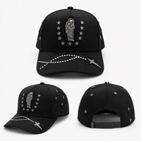 Casquettes personnalisées avec strass, Gorra originale 31, casquettes vierges à visière incurvée, casquettes de baseball à 5 panneaux avec puce NFC