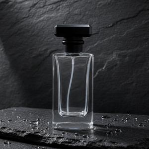 Premium Empty Clear <b>Glass</b> Rectangular Shape Black Cap Fine Mist <b>Pump</b> Luxury Beauty Packaging <b>Glass</b> Perfume <b>Bottle</b> - Product Image 4