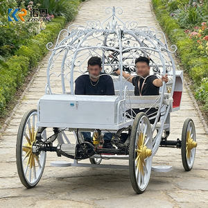 Carruaje <span class=keywords><strong>de</strong></span> Caballos Rojo Real, el Más Vendido del 2025, Tipo Limusina, Transporte Especial OEM, Acero Inoxidable, para 1-5 Personas - Product Image 5