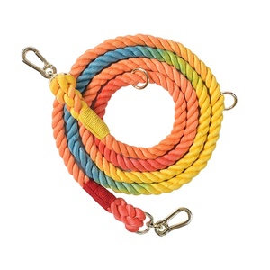 Dropshipping Stock Pet Leash For Dog Climbing Cotton Rope Two Hooks Dog Leads Multi functional Hands Free Double Side Dog Leash