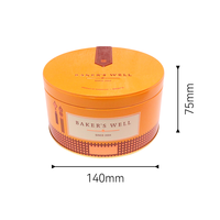 Boîtes en fer blanc rondes directes d'usine pour gâteaux, emballage alimentaire pour beurre et biscuits, boîtes métalliques personnalisées pour chocolats et bonbons