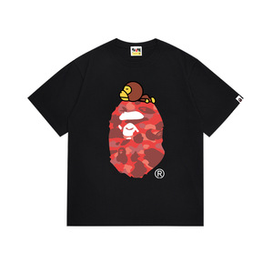 <span class=keywords><strong>Camiseta</strong></span> de punto informal de <span class=keywords><strong>manga</strong></span> <span class=keywords><strong>corta</strong></span> con cuello redondo y estampado de logotipo de dibujos animados de Ape, corte regular para <span class=keywords><strong>hombre</strong></span>, ideal para el verano. - Product Image 5