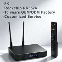 Z76 Android 14 Quad Core RockChip RK3576 Smart TV Box NPU 6TOPS Decodificación de Video 8K WiFi 6 Señalización Digital para Hotel, Vestíbulo, Escuela, Aula