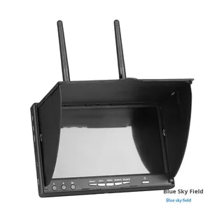 Moniteur de <span class=keywords><strong>surveillance</strong></span> aérienne LCD5802D, écran 7 pouces, enregistrement DVR, <span class=keywords><strong>drone</strong></span> HD, transmission d'images FPV pour avion extérieur, PVC manuel - Product Image 3