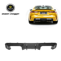 Diffuseur de pare-chocs arrière en fibre de carbone sèche style AD-V2 pour BMW G80 M3 G82 M4 2021-2025