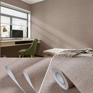 Carta da Parati in PVC Autoadesiva Impermeabile, Effetto Lino, Tinta Unita, Stile Nordico Moderno e Semplice, <span class=keywords><strong>Adesivo</strong></span> <span class=keywords><strong>Murale</strong></span> per <span class=keywords><strong>Soggiorno</strong></span>, Camera da Letto, Cucina - Product Image 6