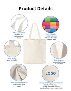 Sac à bandoulière en toile pliable à motif de dessin animé avec fermeture ouverte, grande capacité pour la publicité et l'usage quotidien - Product Image 5