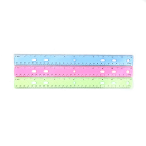 Juego de Reglas Rectas de Plástico Transparente de 12 Pulgadas al por Mayor de Fábrica para la Escuela, el Hogar o la Oficina - Product Image 6