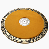 Tapis design tapis cercle domestique tapis de prière musulman tapis de maison à poils courts