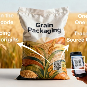 Sac tissé en PP écologique et recyclable, sac laminé pour riz, farine, aliments pour animaux, sacs tissés de 10 kg, 25 kg, 50 kg - Product Image 6